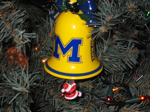 Michigan Christmas ornament
