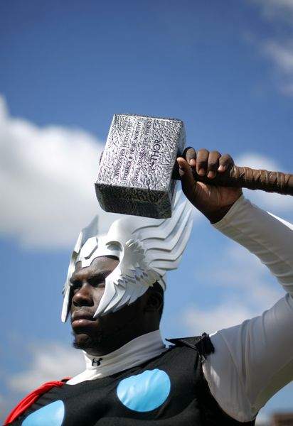 Michigan DT William Campbell as Thor